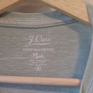J. Crew Hemp Blend Tee in pale green